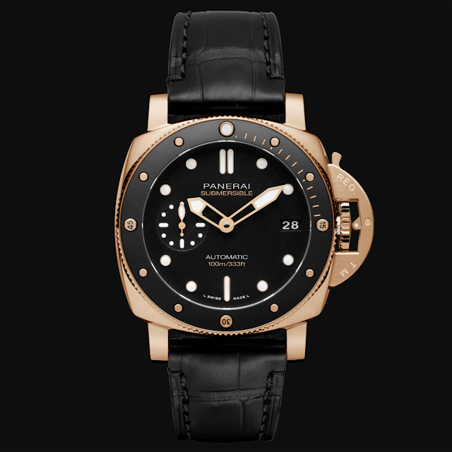 Panerai Submersible 42mm Goldtech PAM974 Replika