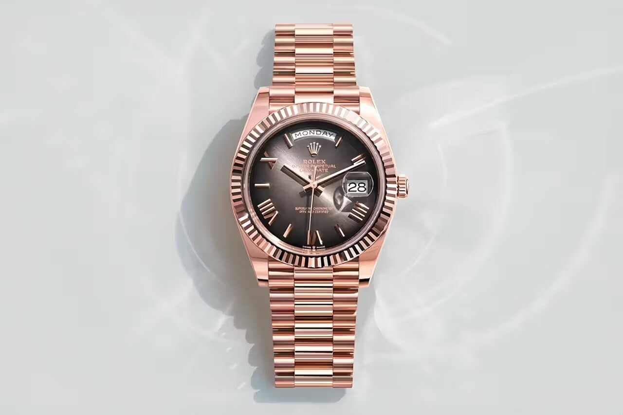 rolex day-date 40 everose gold replika